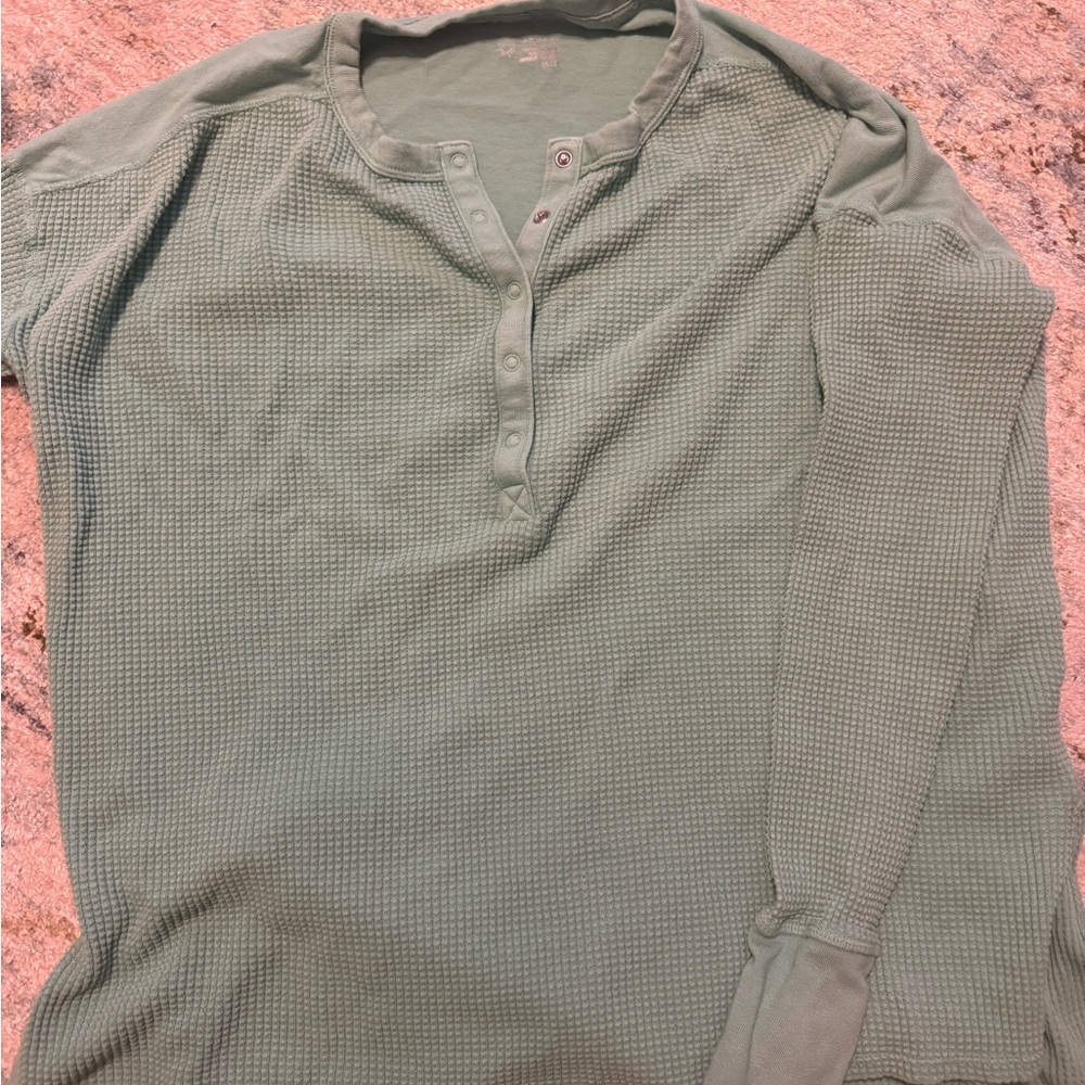 Aerie Women's Sage Button Down Shirt